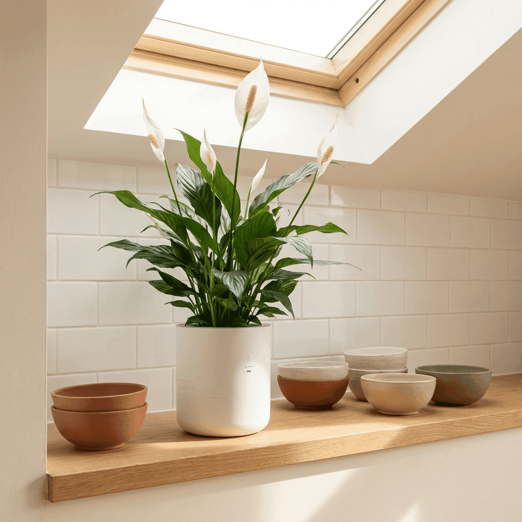 Peace Lily in LeafyPod planter