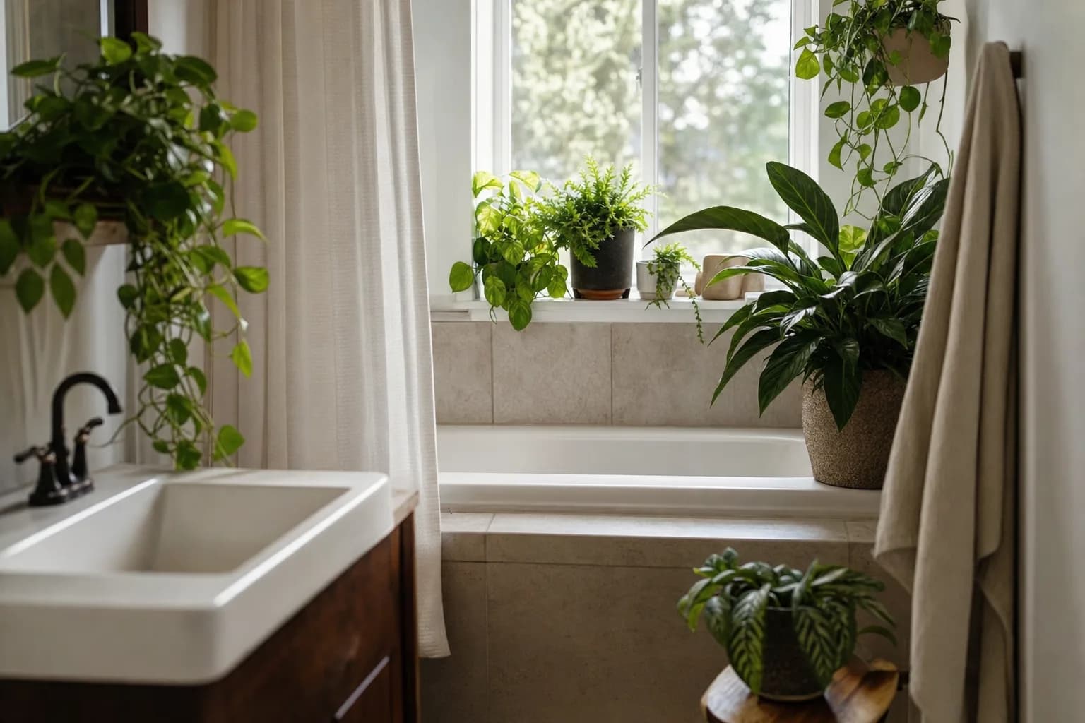 Best Bathroom Plants for Humidity and Low Light | LeafyPod