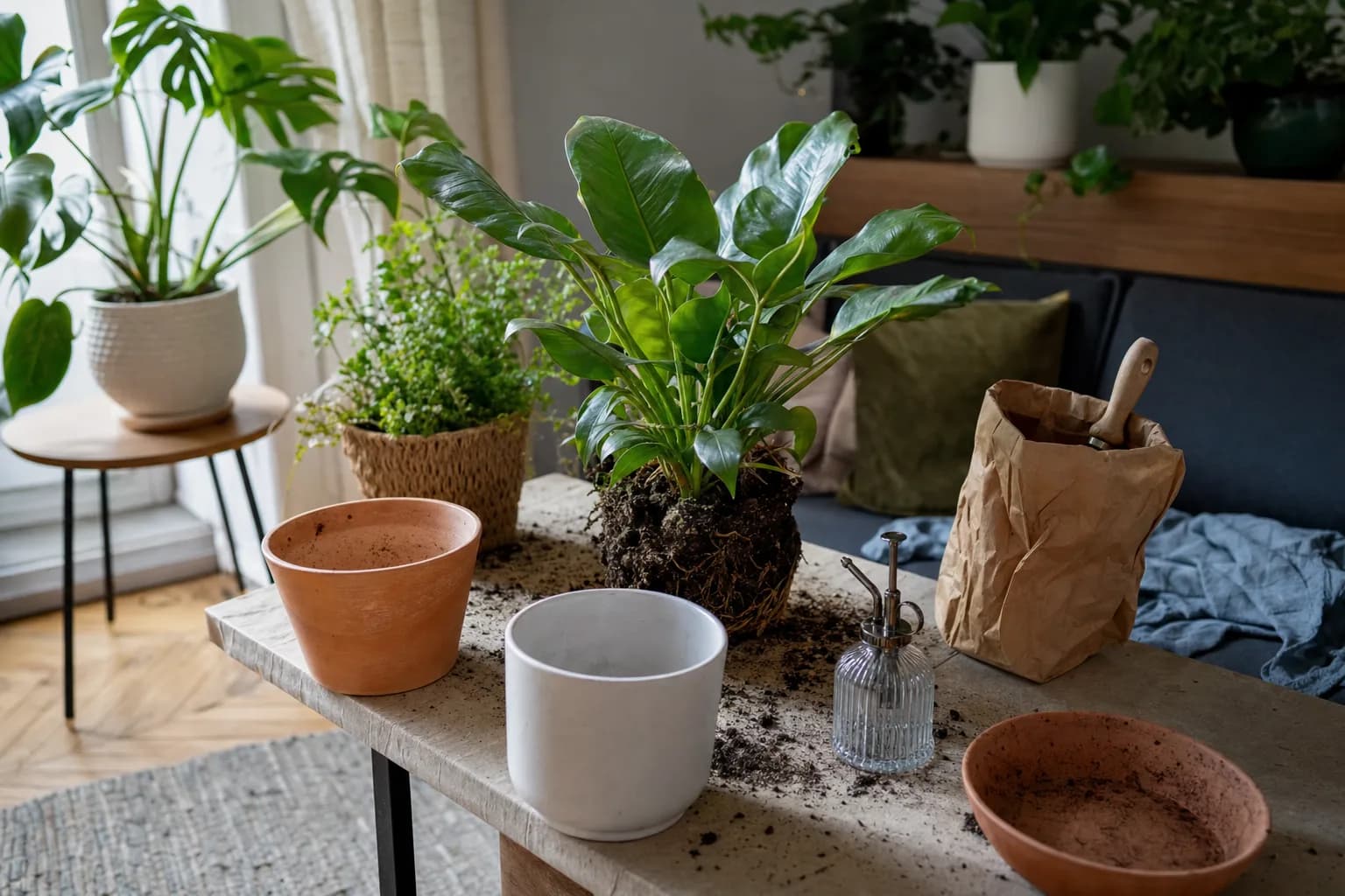 How to Repot Houseplants Without Stress | LeafyPod